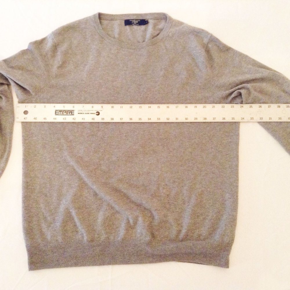 J. Crew grey cotton cashmere sweater, L RN77388 - Picture 3 of 7
